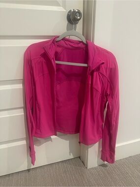 Lululemon sonic pink cropped define jacket Nulu
